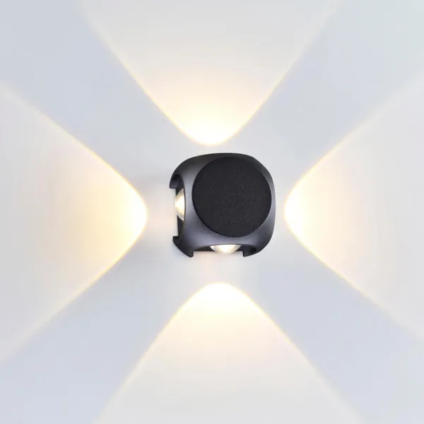 Настенный св-к IP54 LED 8W 716Лм 3200K MIKO черн/металл ODEON LIGHT — фото 5