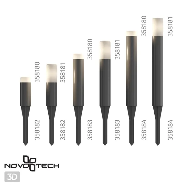 Плафон для св-ка (арт.358180-358181) NOKTA темно-серый NOVOTECH — фото 3