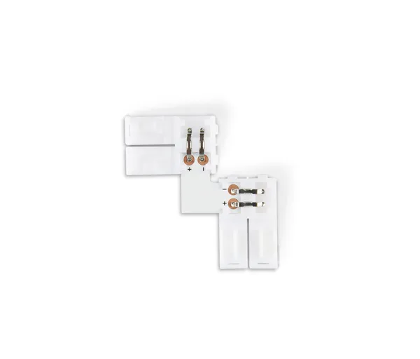 Соединитель угловой L для светодиодной ленты 2835 12/24V (2 конт.) GS6501 (10шт) Ambrella Light