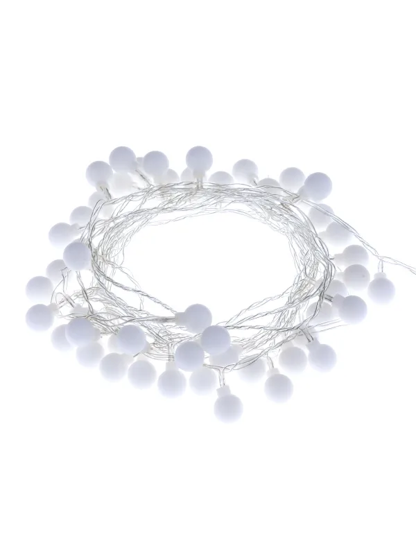 Гирлянда светодиодная "Шарики" 50LED, 5м, 8 режимов, многоцвет., прозр. шнур, 250 В, TDM — фото 3