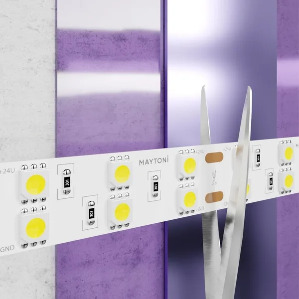 Лента светодиодная 24В 5050 28,8Вт/м 120LED/м 4000K 5м IP20 15мм Technical Maytoni — фото 3