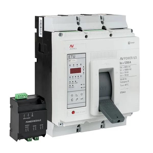 Выключатель автоматический AV POWER-5/3 1250А 70кА ETU4,2 AVERES EKF