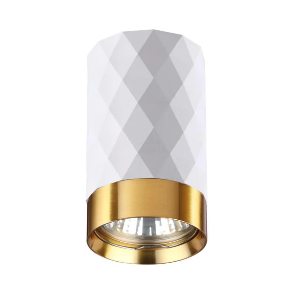 Потолочный св-к IP20 LED GU10 max 10W AD ASTRUM белый/золотистый/металл ODEON LIGHT