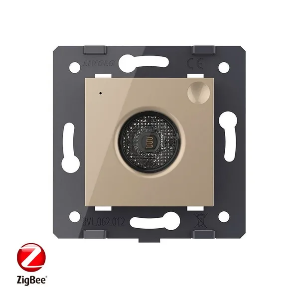Датчик шума и освещенности ZigBee, цвет золотой (механизм) Livolo — фото 2