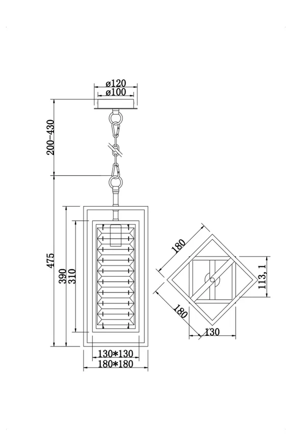 Подвесной светильник 1*E14 60Вт Золото IP20 Tening MOD060PL-01G Maytoni — фото 3