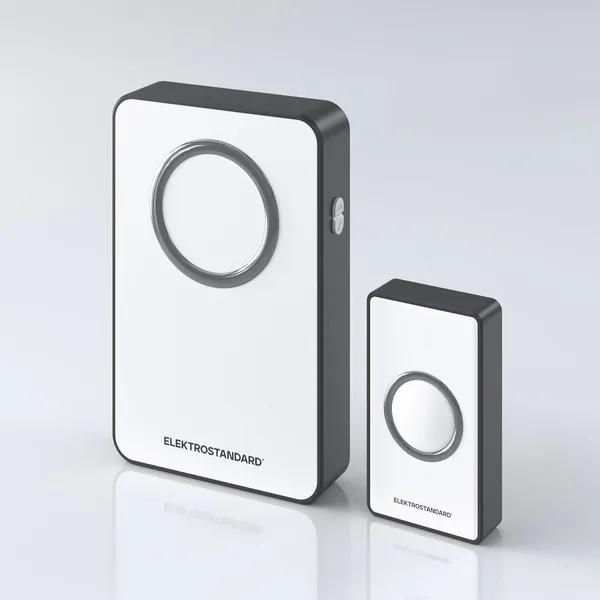 Звонок беспроводной 38M белый, черный IP20 (a055695) Elektrostandard
