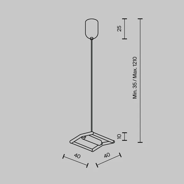 Подвес для ремня Parity черный (TRA130SW-B) Technical Maytoni — фото 4