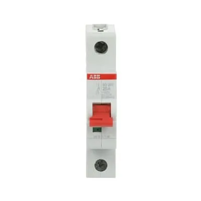 Рубильник 1п SD201 25A рычаг красный ABB