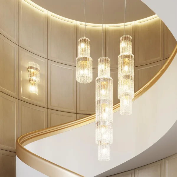 Люстра E14 9*40W MERKALE матов.золотой/прозрачный/стекло/ ODEON LIGHT — фото 2