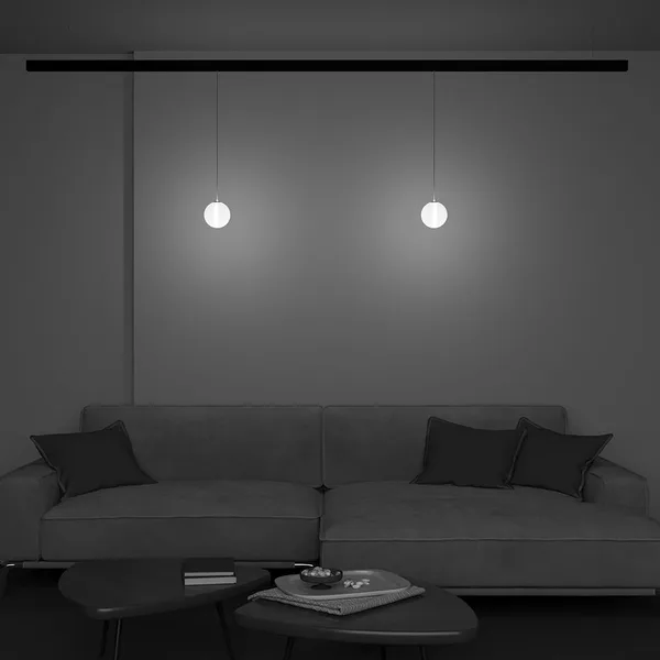 Трековый подвесной светильник LED 5Вт Черный IP20 Magnetic track system Exility TR039-4-5W3K-WW-DS Technical Maytoni — фото 3