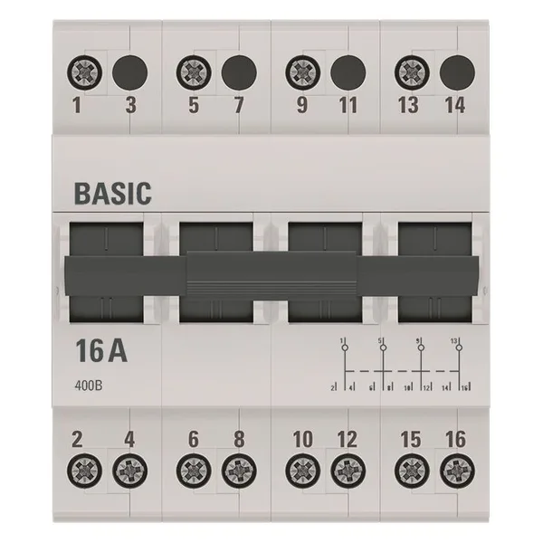 Трехпозиционный переключатель 4П 16А Basic EKF — фото 2