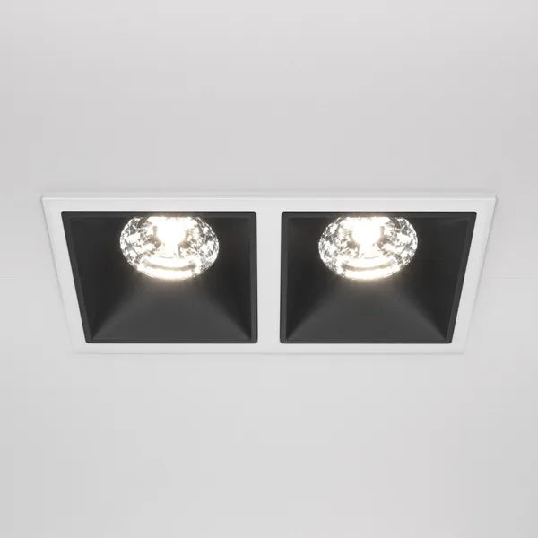 Встраиваемый светильник LED 30Вт Бело-черный IP20 Downlight DL043-02-15W4K-SQ-WB Technical Maytoni — фото 4