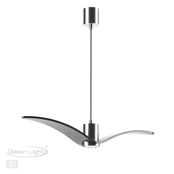 Подвес GU10 1*5W BIRDS чёрный/хром/стекло C ODEON LIGHT — фото 5