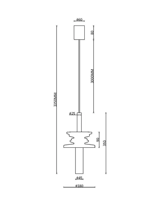 Подвесной светильник 1*G9 28Вт Черный IP20 Sound Wave MOD255PL-01B3 Maytoni — фото 2