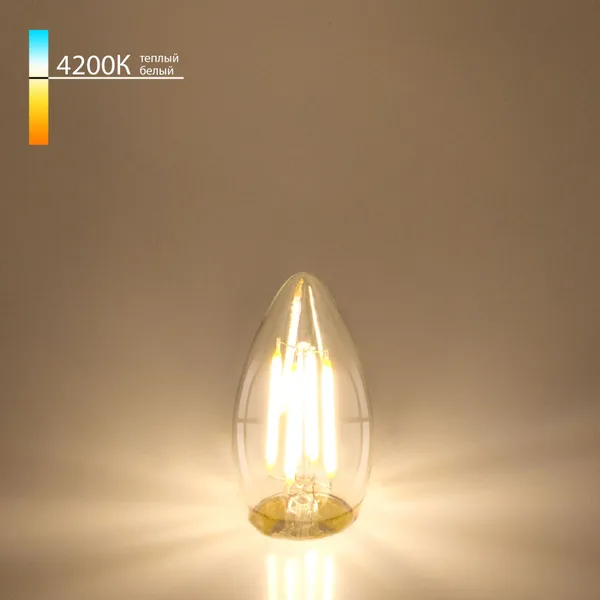 Филаментная светодиодная лампа "Свеча" C35 E27 7Вт 4200К (a048673) Elektrostandard