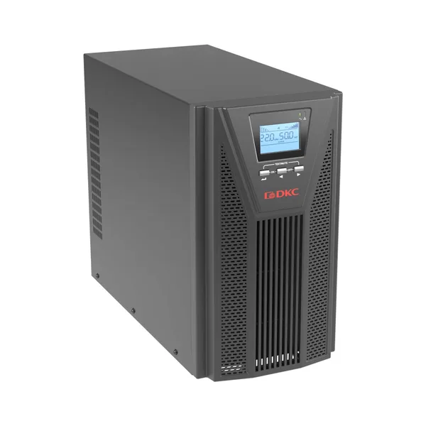 Онлайн ИБП ДКС серии Small Tower, 2000 ВА/1800 Вт, 1/1, 4xSchuko, EPO, USB, RS-232, RJ45, 6x7Ач DKC — фото 2