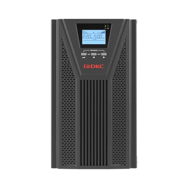 Онлайн ИБП ДКС серии Small Tower, 2000 ВА/1800 Вт, 1/1, 4xSchuko, EPO, USB, RS-232, RJ45, 6x7Ач DKC — фото 3