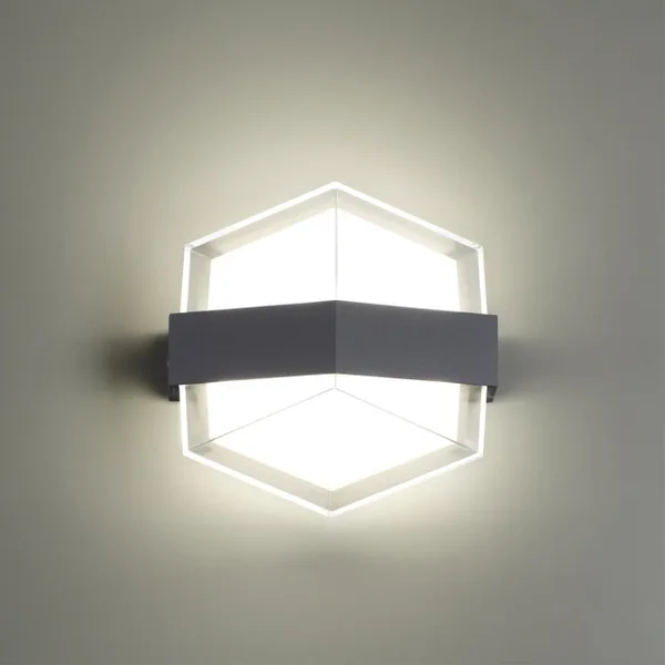 Ландшафтный настенный св-к IP54 LED 4000K 12W 85-265V KAIMAS темно-серый B NOVOTECH — фото 2