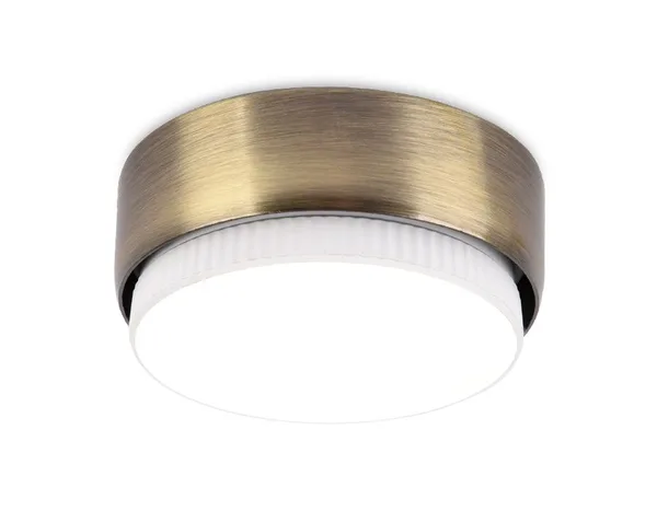 Накладной точечный светильник G102 SB бронза GX53 D82*25 Ambrella Light