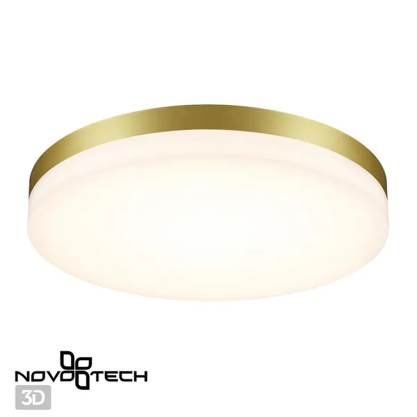 Св-к ландшафтный св/д IP54 LED 4000К 40W 220V OPAL золото NOVOTECH — фото 2