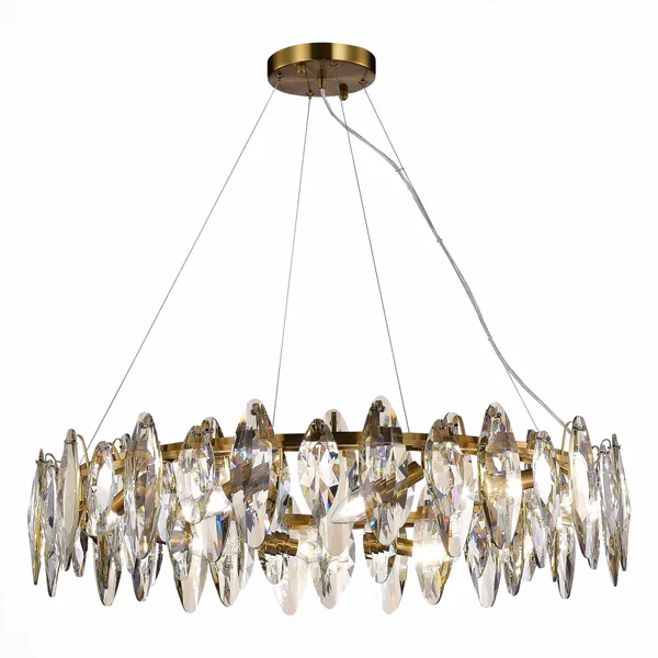 Люстра подвесная Латунь/Прозрачный E14 12*40Вт SL1227.303.12 ST LUCE