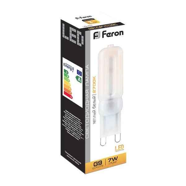 Лампа светодиодная Feron LB-431 G9 7W 2700K — фото 4
