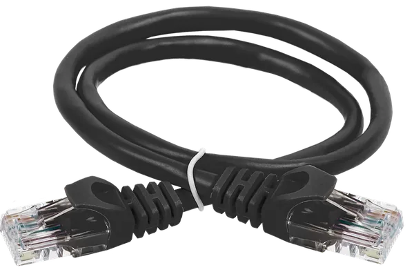 ITK Коммутационный шнур (патч-корд) кат.6 UTP PVC 10м черный
