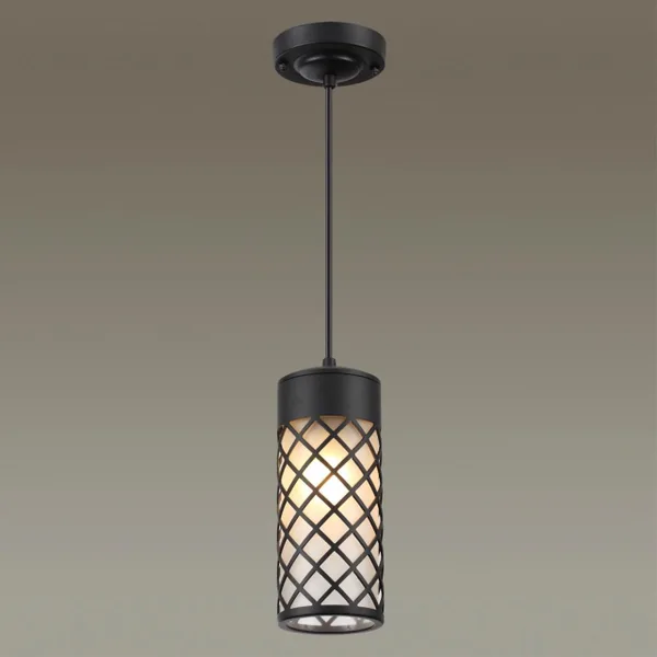 Ландшафтный св-к-подвес E27 1*60W IP44 DUNES черный/стекло ODEON LIGHT — фото 3