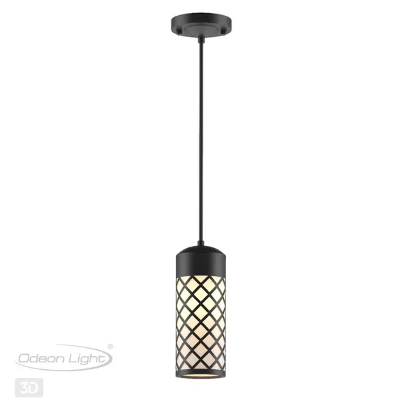 Ландшафтный св-к-подвес E27 1*60W IP44 DUNES черный/стекло ODEON LIGHT — фото 4