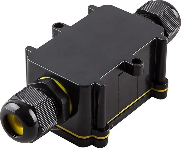 Коробка распределительная LD522 водонепроницаемая на 2 выхода, 450V, 125x55x36, черный STEKKER