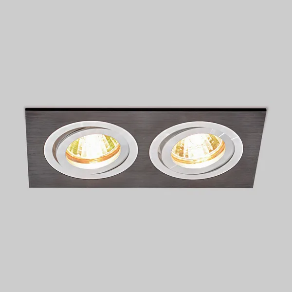Точечный светильник 2*G5.3 черный IP20 (a035242) Elektrostandard