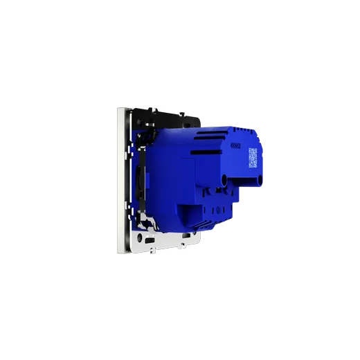 Розетка встраиваемая Voltum S70 с заземлением и защитными шторками, 16А, с USB, A+A, (сталь) — фото 10