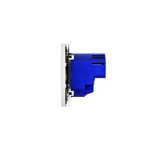 Розетка встраиваемая Voltum S70 с заземлением и защитными шторками, 16А, с USB, A+A, (сталь) — фото 12