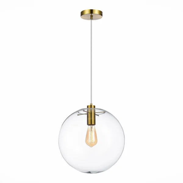 Светильник подвесной Золотой/Прозрачный E27 1*60Вт SL1056.233.01 ST LUCE