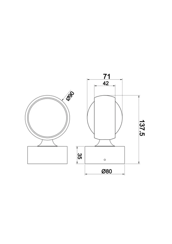 Бра 8Вт 3000K Белый IP20 Lens MOD072WL-L8W3K Technical Maytoni — фото 3