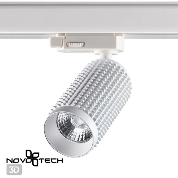Трехфазный трековый св/д cветильник IP20 LED 4000K 12W 220V MAIS LED белый NOVOTECH — фото 3