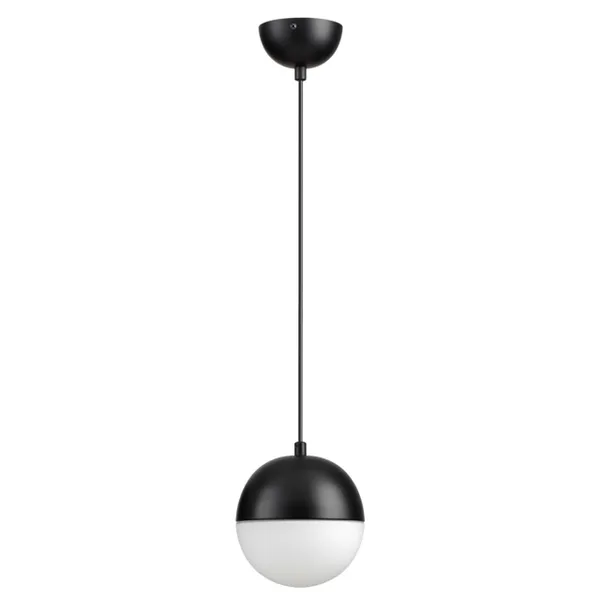 Подвес E27 1*40W PINGA черный/металл/белый/стекло ODEON LIGHT