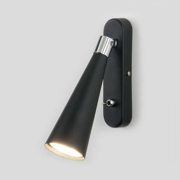 Настенный светильник 1*GU10 черный IP20 Horn (a047874) Elektrostandard