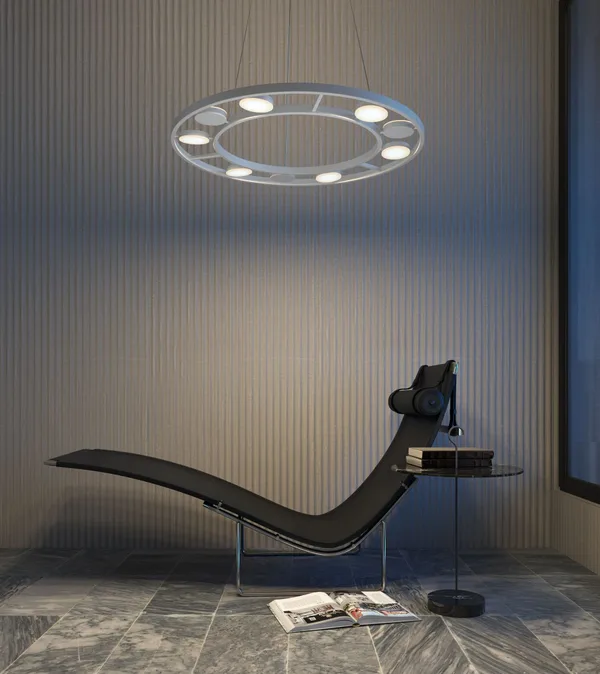 Подвесной светильник 9*LED 54Вт Белый IP20 Fad MOD070PL-L63W3K Maytoni — фото 3