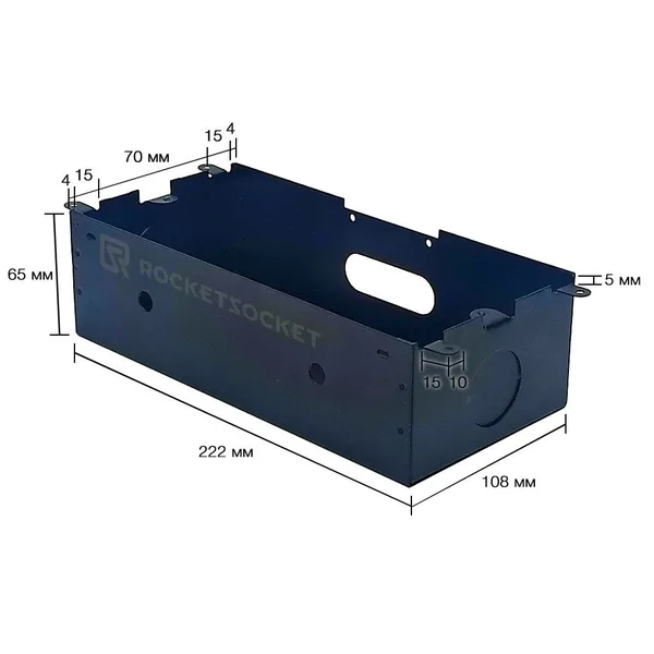 Розетка горизонтальная выдвижная 2EU+2USB Серая OvalC RocketSocket LIVOLO — фото 8