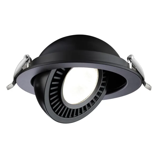 Св-к встр.св/д IP20 LED 18W 1600Лм 4000K 220V GESSO черный NOVOTECH — фото 4