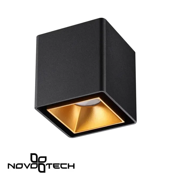 Св-к накл.IP20 LED 4000K 10W 220V RECTE черный/золото NOVOTECH — фото 3