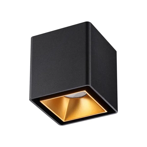 Св-к накл.IP20 LED 4000K 10W 220V RECTE черный/золото NOVOTECH