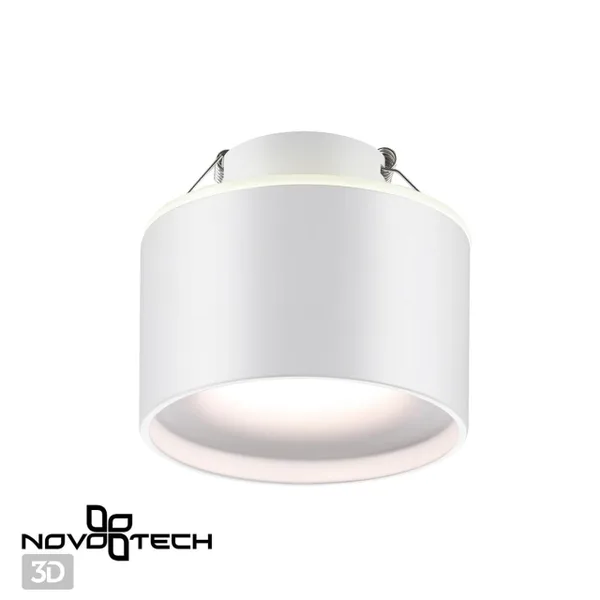 Св-к встр.с перекл.цв.темп.IP20 LED 3000К/4000К/6000К 12W вниз + 3W вверх белый GIRO NOVOTECH — фото 2