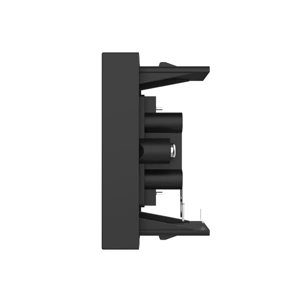 Розетка мультимедийная AUDIO RCA черная (механизм) Livolo — фото 3