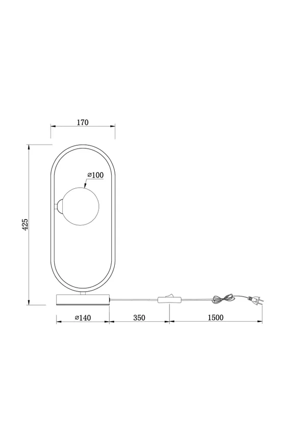 Настольный светильник 1*G9 25Вт Латунь IP20 Inversion FR5233TL-01BS Freya — фото 2