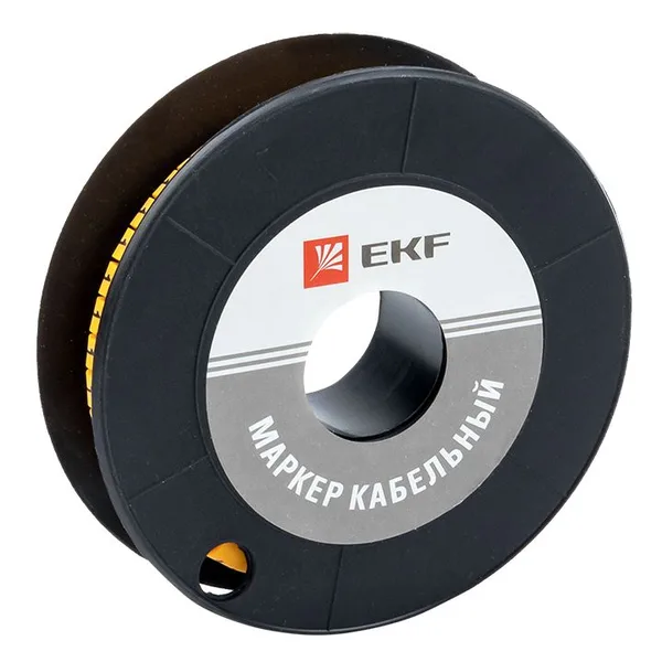 Маркер кабельный 6,0 мм2 "1" (350 шт) (ЕС-3) PROxima EKF