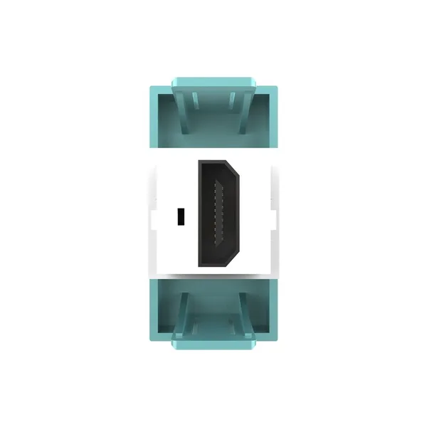 Розетка HDMI 2.0, цвет зеленый (механизм) Livolo — фото 4