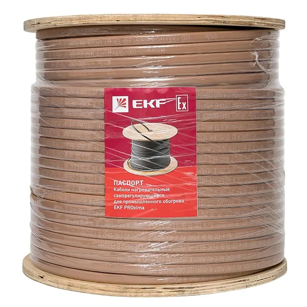 Саморегулирующийся нагревательный кабель ESR-25P (25 Вт/м) 200 м, полиолефин EKF — фото 2