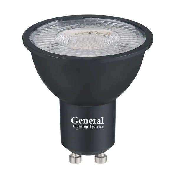 Лампа Светодиодная GLDEN-MR16-DIF-10-230-GU10-4500 1/10/100 Черная Dif 60 General